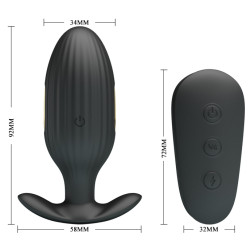 Pretty Love Plug vibrant Électro Royal Pleasure Kelly 8 x 3.4 cm